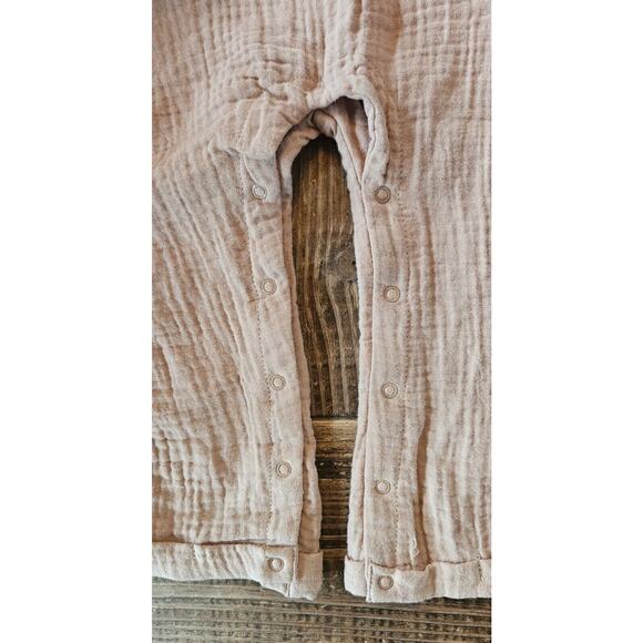 NEW Grayson Collective Baby Overall 18 Mos One Piece Taupe Soft Cotton Jumpsuit - Picture 7 of 7